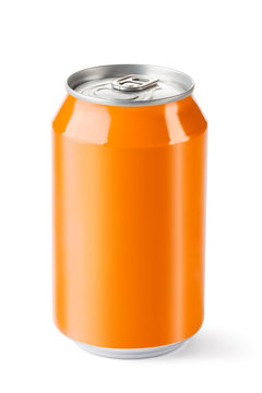 Aluminum can with the ring pull