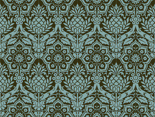 Damask seamless background