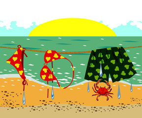 holiday at the beach