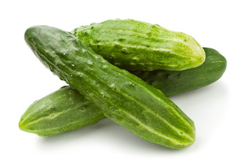 three cucumbers