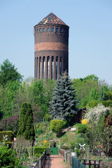 Fototapeta premium Historischer Wasserturm von 1909 Schkeuditz