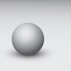 Vector gray 3d sphere