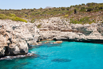 Fototapeta na wymiar mediterranean sea landscape balearic island mallorca