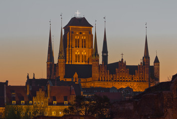 Fototapeta na wymiar Kościół parafialny, Gdańsk w Polsce