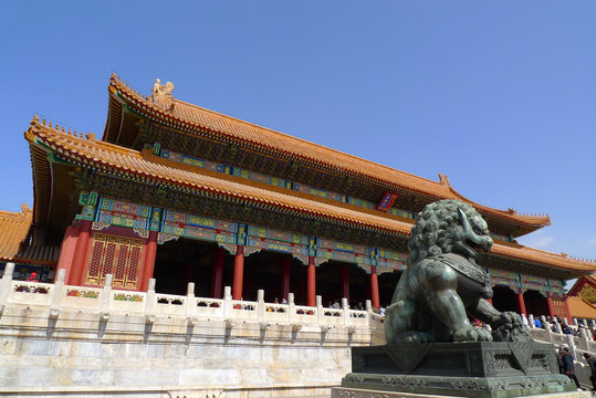The gate of Supreme Harmony in the Forbidden City