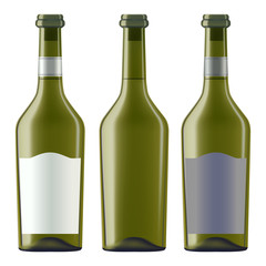 bottles of white wine