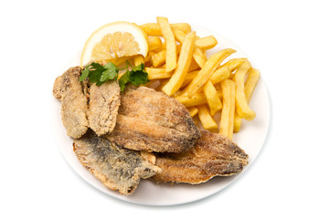 sarde fritte con patatine