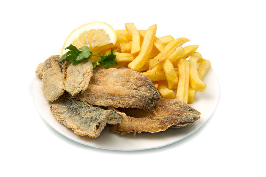sarde fritte con patatine