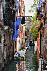Fototapeta na wymiar Typical scene of Venice City in Italy