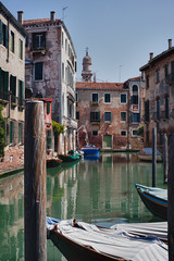 typical scene of Venice City in Italy