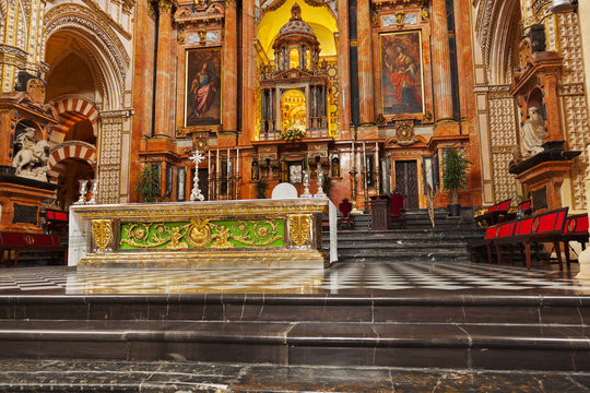 Great Mosque Mezquita interior in Cordoba Spain