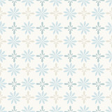 Seamless pattern with small blue flowers