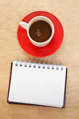 red cup and book