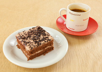 cake and coffee
