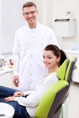 Obraz premium The dentist and the patient