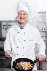 The cook in the kitchen