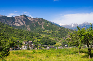Fototapeta na wymiar Aosta Valley. Italy