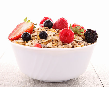 cereals with berry fruit