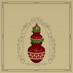 Divine Mangal Kalash with coconut