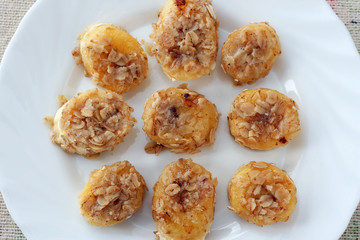 Fried bananas