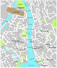 Fototapeta premium Zurich_map