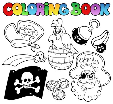 Coloring book with pirate topic 4