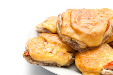 Fried meat stake on French