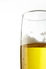 glass of beer over isolated background