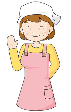三角巾 エプロン 主婦 イラスト 素材 ベクター Stock ベクター Adobe Stock