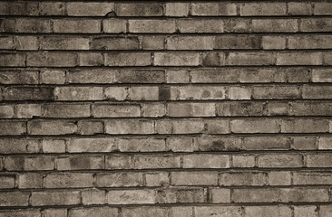 Old and dirty brick wall