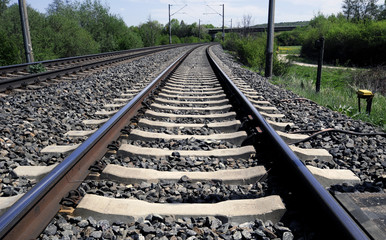 Fototapeta premium Bahnschienen