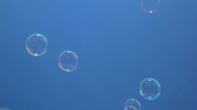 summer feeling blowing bubbles