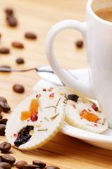 Coffee and milk chocolate candy