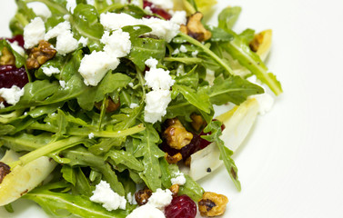 Chicory and organic rocket salad