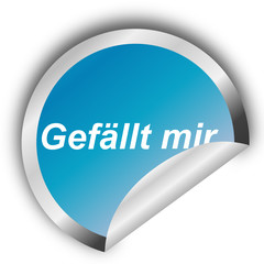 Gefällt Mir- Sticker