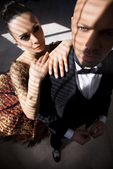 Young artistic couple