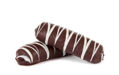 chocolate biscuit isolated