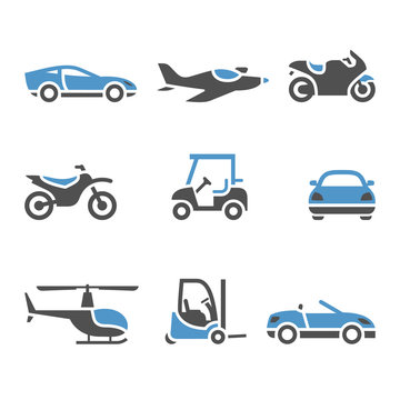 Transport Icons - A set of four