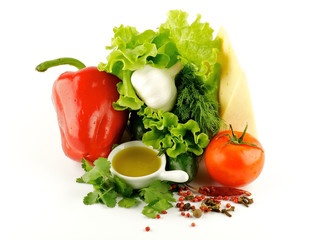 Colorful mix of vegetables