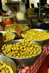 Olives market stall