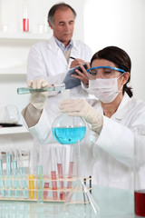 Fototapeta premium Laboratory technicians