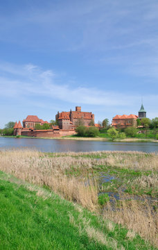 die ber&uuml;hmte Ordensburg von Malbork in Pommern,Polen