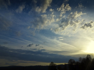 Fototapeta premium sunset sky background