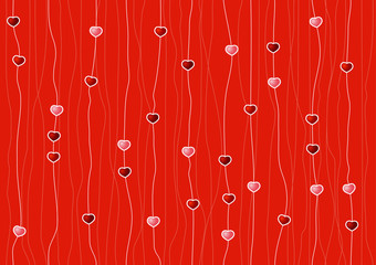 seamless pattern with the stars on a red background
