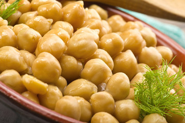 Bowl of chickpeas