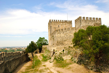 Fototapeta na wymiar Castle in Leiria, Portugal