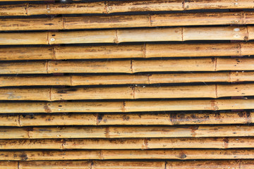 Bamboo walls.