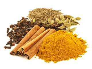 Spices, isolated