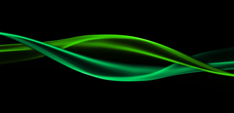 abstract gren wave