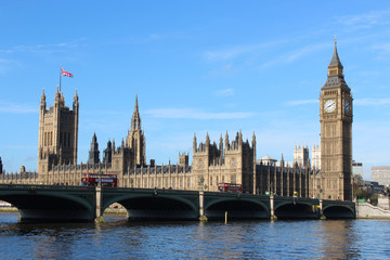 Fototapeta na wymiar Big Ben i Houses of Parliament